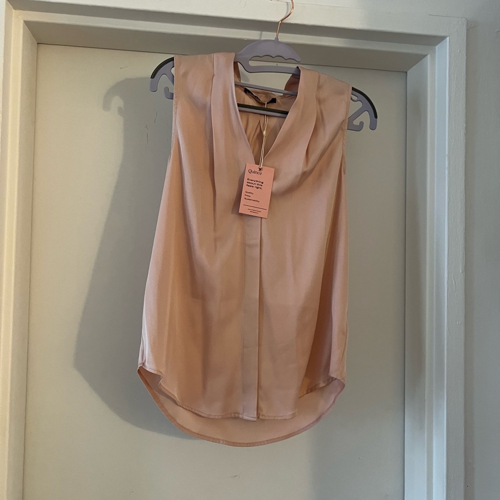 NWT Quince Blouse Tank Top